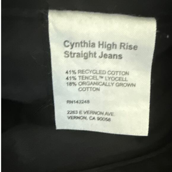 Reformation Cynthia High Rise Straight Jeans Seattle Wash Size 28 - Picture 10 of 10